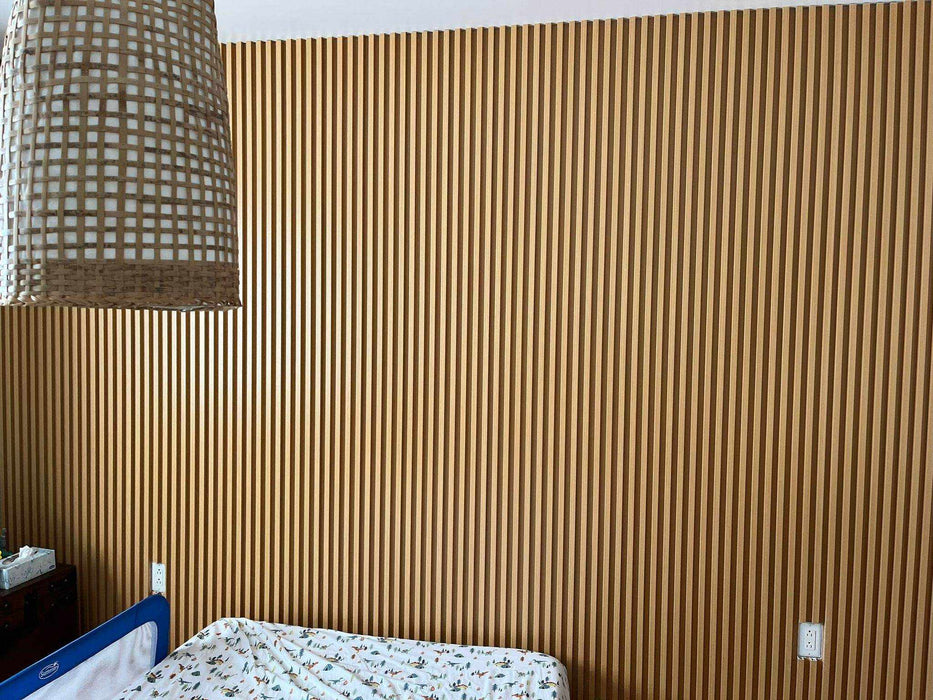 Wood Fluted Panels, Oak, 8 feet long