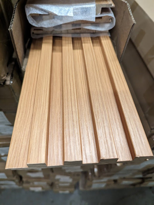 Wood Fluted Panels, Oak, 8 feet long