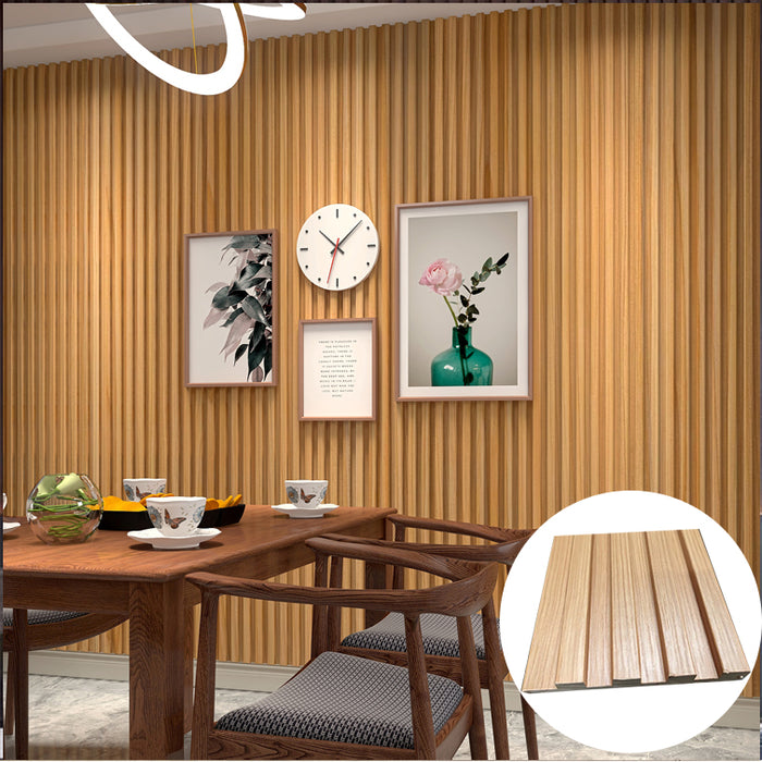 Wood Fluted Panels, Oak, 8 feet long