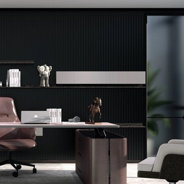 WPC Fluted Panels, Black color, 8 feet long * 6.5inch