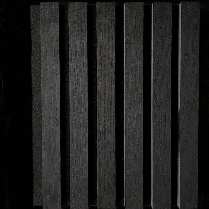 Wood Slatted Acoustic Panels, Black