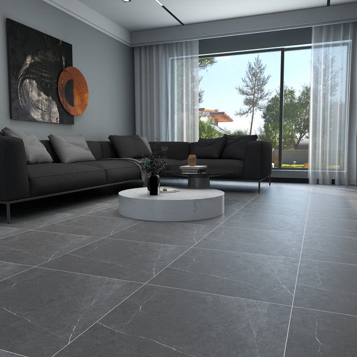 Highend Porcelain Tiles Gray (Box of 4)