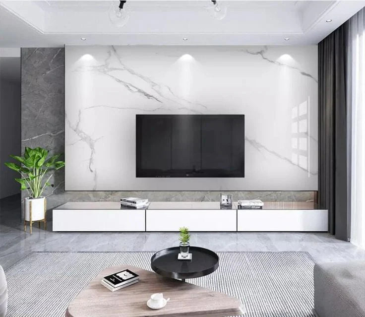 UV Marble Sheets, White Elegance 1 Sheet, 4 X 8 Feet