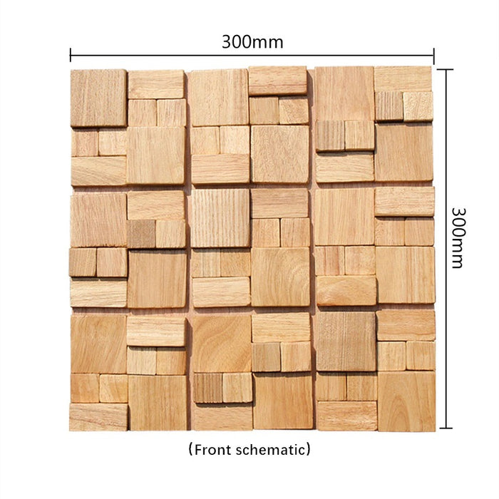 11.8" x 11.8 Wood Mosaic Tile 10.64 sq. ft