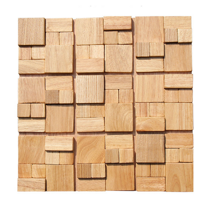 11.8" x 11.8 Wood Mosaic Tile 10.64 sq. ft