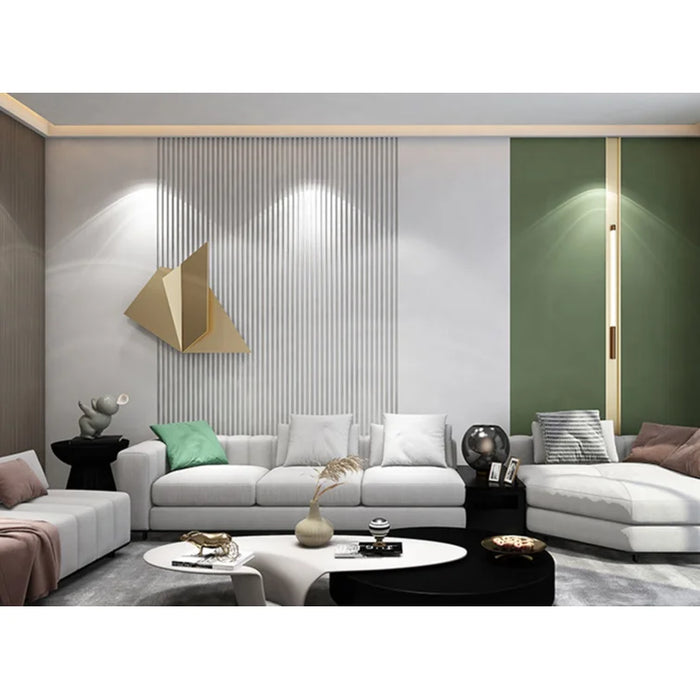 Wood Fluted Panels, White, 8 feet long